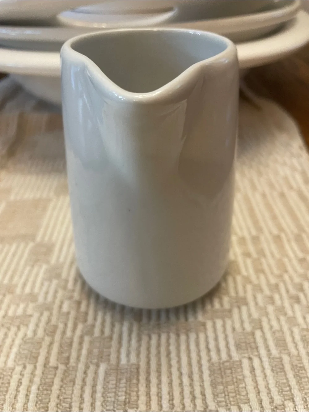 White Ceramic Creamer Pitcher - Home Dining